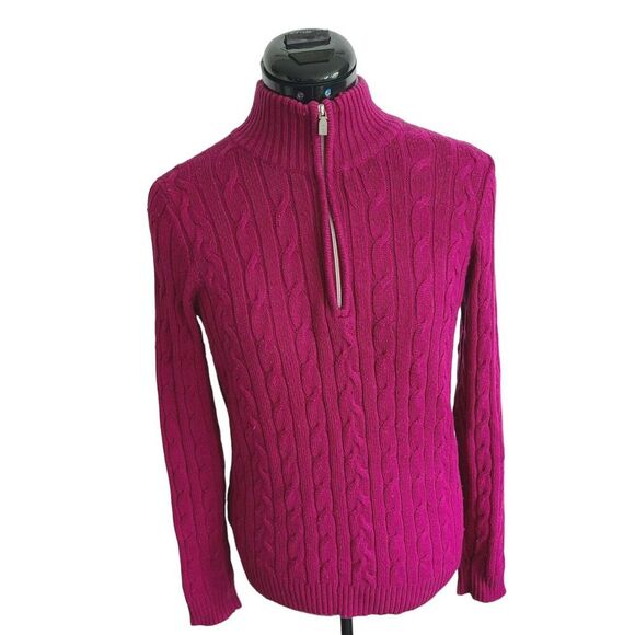 Tommy Bahama Sweaters - Tommy Bahama Cable Knit 1/4 Zip Sweater Size S